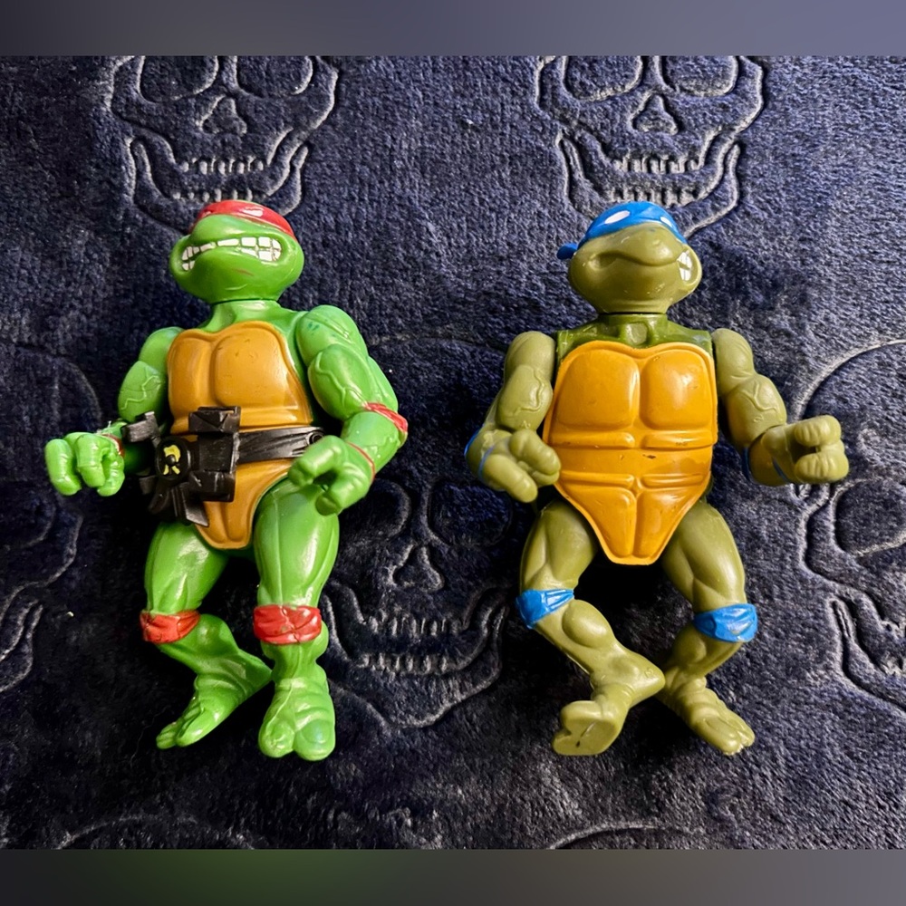 VTG Teenage Mutant Ninja Turtles TMNT 1988 Incomplete Raphael Leonardo Figures